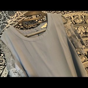 Light blue blouse